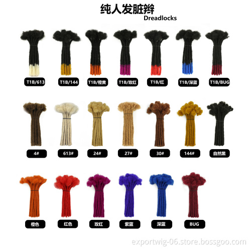Dreadlocks Hair Extension For Women Handmade Dreads Locs Synthetic Braiding Hair Crochet Braids Hair Synthetic Faux Locs